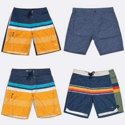 Collection of Men's Boardshorts and Casual Shorts