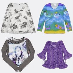 Chipie Printed Blouses and Tops-AV-224