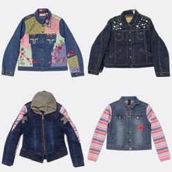 Embroidered and Studded Denim Jackets