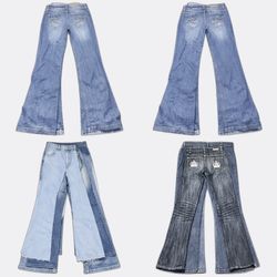 Jeans bootcut et pattes d'éléphant Y2K