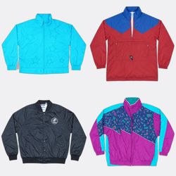 Vans adidas Izod Windbreakers and Varsity Jackets