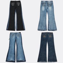 Flared denim Jeans #10108