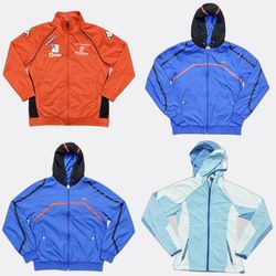 Mix branded track jackets