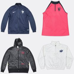 Nike adidas Puma Track Jackets and Tops