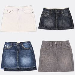 Denim Mini Skirts Bundle Selection