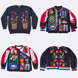 Code#057 Cardigans vintage de novidade e coletes d..