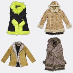 Faux Fur Afghan Coats Collection-AV-185