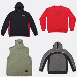 フーディー＆スウェットシャツ（Adidas、Champion、Nike）– グレードA/B – 10..