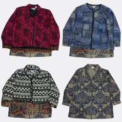 Vintage Patterned Tapestry Jackets Bundle
