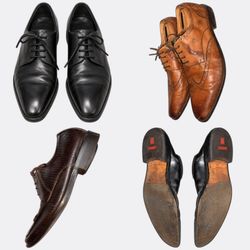 Dress Shoes in Black and Brown Leather