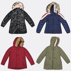 Vestes matelassées à capuche en fausse fourrure