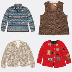 Patterned Tapestry Unlined Jackets