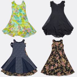 Floral and Patterned Women's Midi Dresses (D-0019)