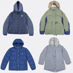 Hollister Hooded Puffer Jackets