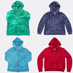 Juicy Couture Velour Zip-Up Hoodies87