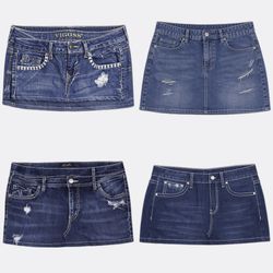 Vigoss Express Denim Mini Skirts
