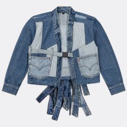 CR13763 Upcycled Levi's Crop Denim Jackets Bundle