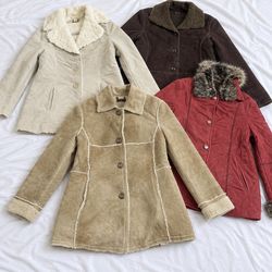 Women Suede buffalow jacket (GRF-10-010)