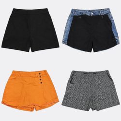CR12882 Women's Denim Shorts and Mini Skirts