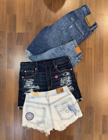 avg-03416 american eagle short en jean
