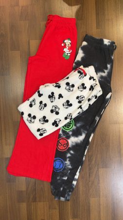 av-12030 pantaloni felpati stampati cartoon & trousers