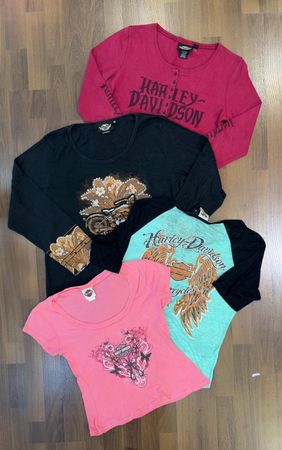av-12118 Harley Davidson magliette da donna manica lunga e manica corta