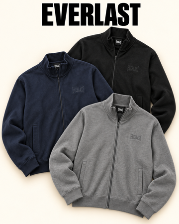 nwt everlast men's full-zip mock neck top