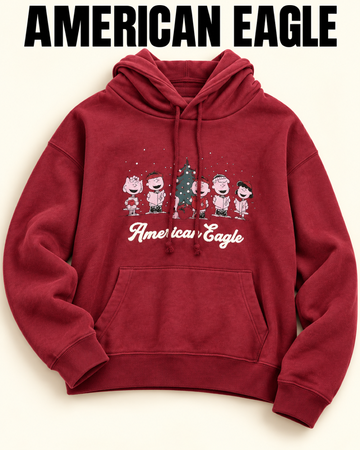 nwt american eagle women's hoodie - peanuts print - style 2370