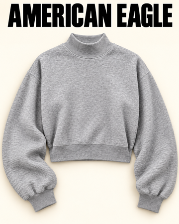 nwt american eagle women's mock neck sweatshirt - style 2430