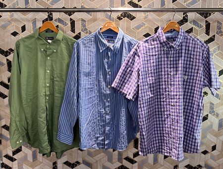 av-12259 camisa social com botões estilo chaps