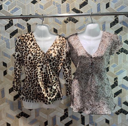 avg-033347 y2k Stil Wild-/Animal-Print Netz- & Cami-Tops