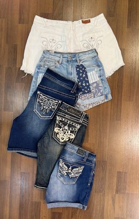 avg-03481 y2k-Stil Jeansshorts