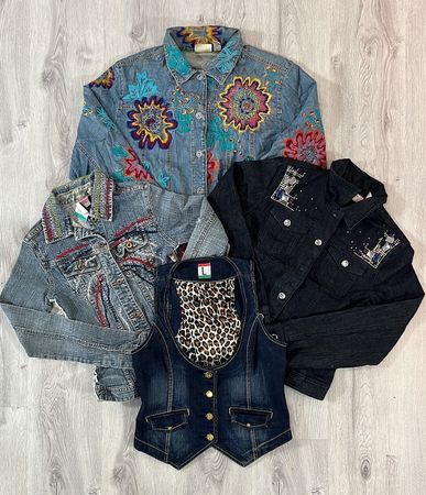 avg-03550 y2k style denim jacket