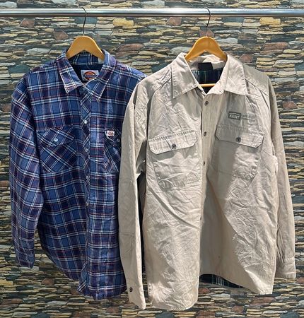 av-12674 dickies heavy button up shirt