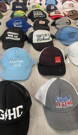 av-10249 unbranded half mesh caps