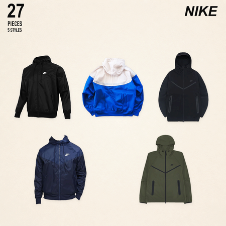 NWT nike men's jackets - 27 pieces