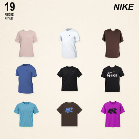 NWT nike men's tops & t-shirts - 19 pieces