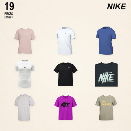 NWT nike men's tops & t-shirts - 19 pieces