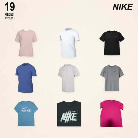 NWT nike men's tops & t-shirts - 19 pieces