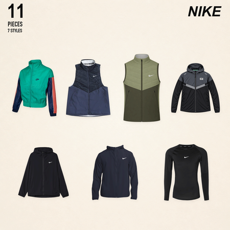 NWT nike men's jackets, gilets & more - 11 pieces