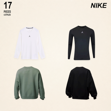 NWT nike men's tops & sweatshirts - 17 pieces