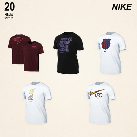 NWT nike men's t-shirts - 20 pieces