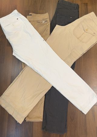 pantalons en coton tommy hilfiger av-11078