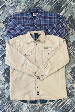 av-11175 dickies heavy button-up shirts