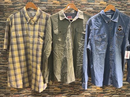 av-11434 wrangler ボタンダウンシャツ